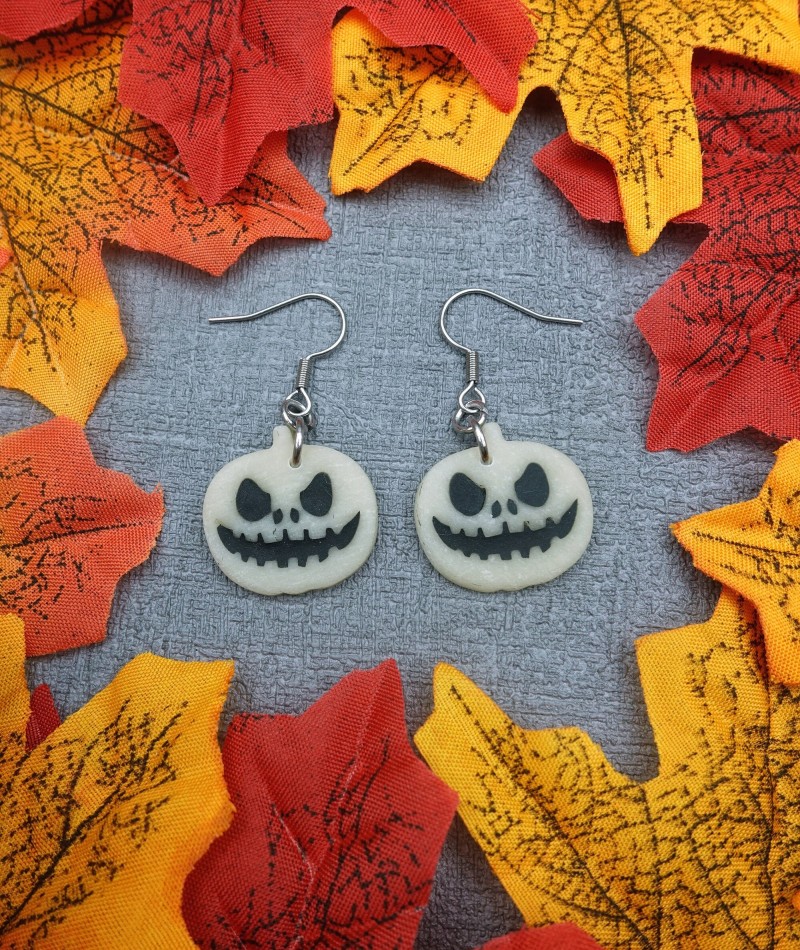 Pumpkin Halloween Earrings 