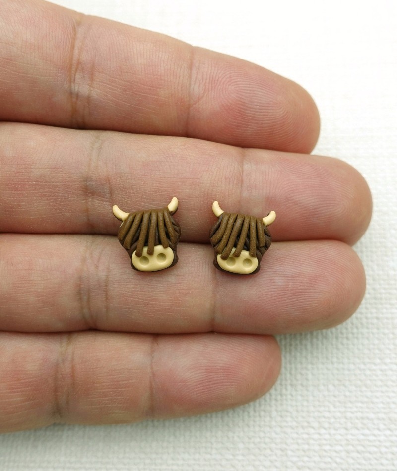 Highland Cow Earrings 