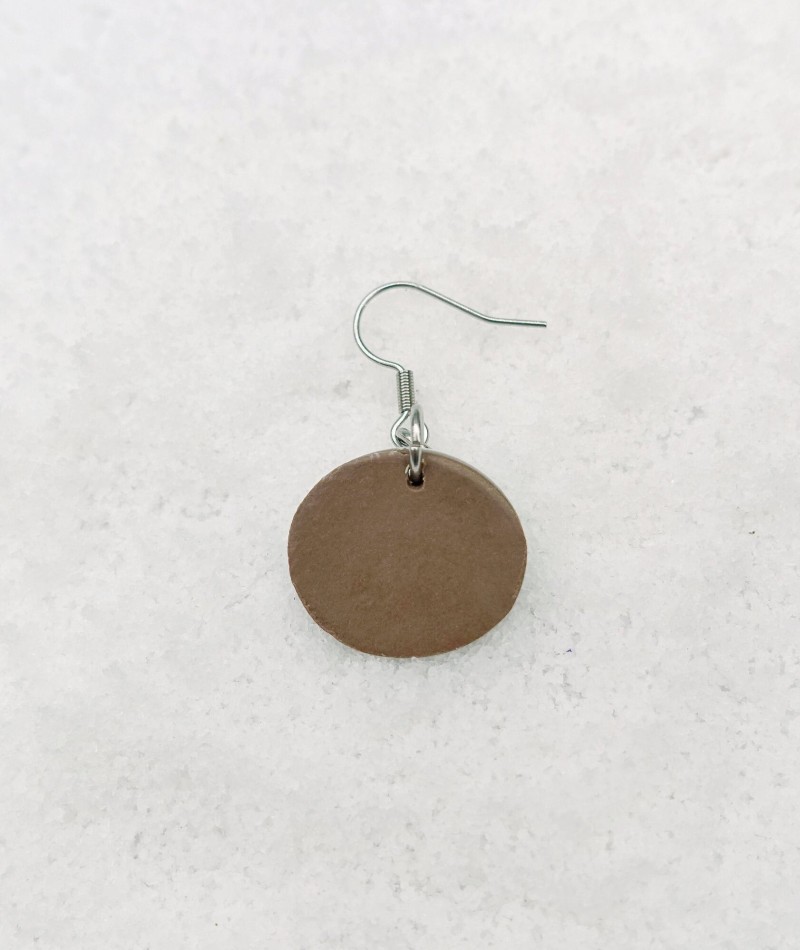 Christmas Pudding Earrings With Holly 