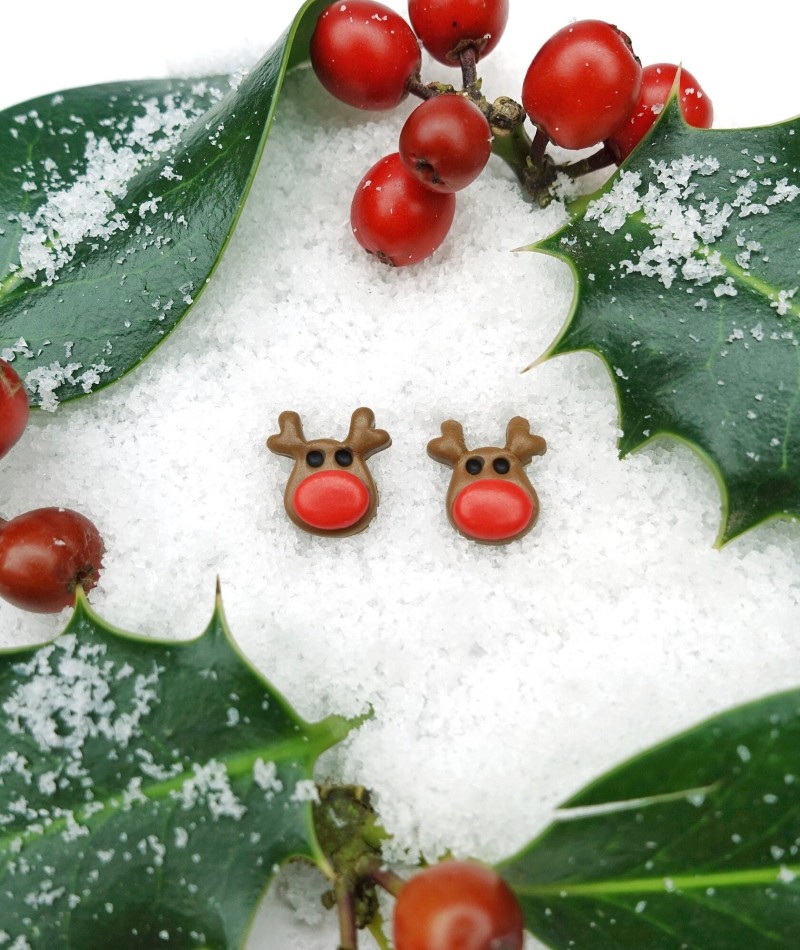 Reindeer Christmas Earrings 