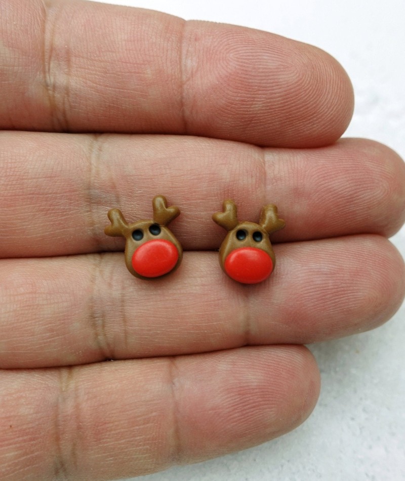 Reindeer Christmas Earrings 