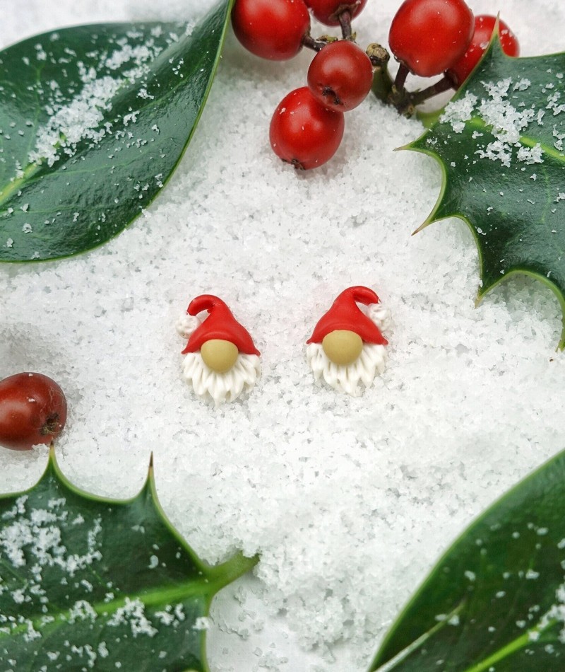 Santa Gonk Earrings 
