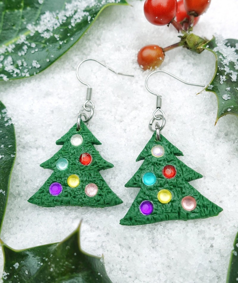 Christmas Tree Earrings 