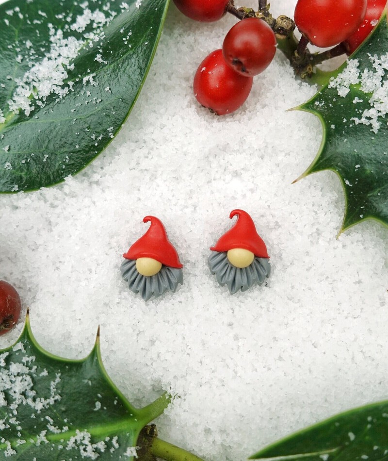 Gonk Christmas Earrings 