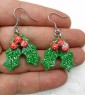 Christmas Holly Earrings 